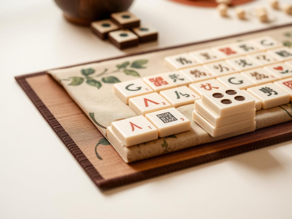 Placeholder: table mat and tiles